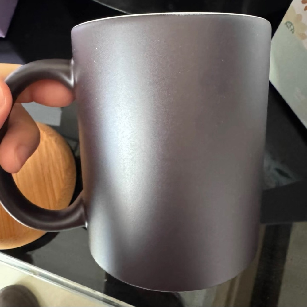 Matte Charcoal Ceramic Coffee Mug - Everyday Classic